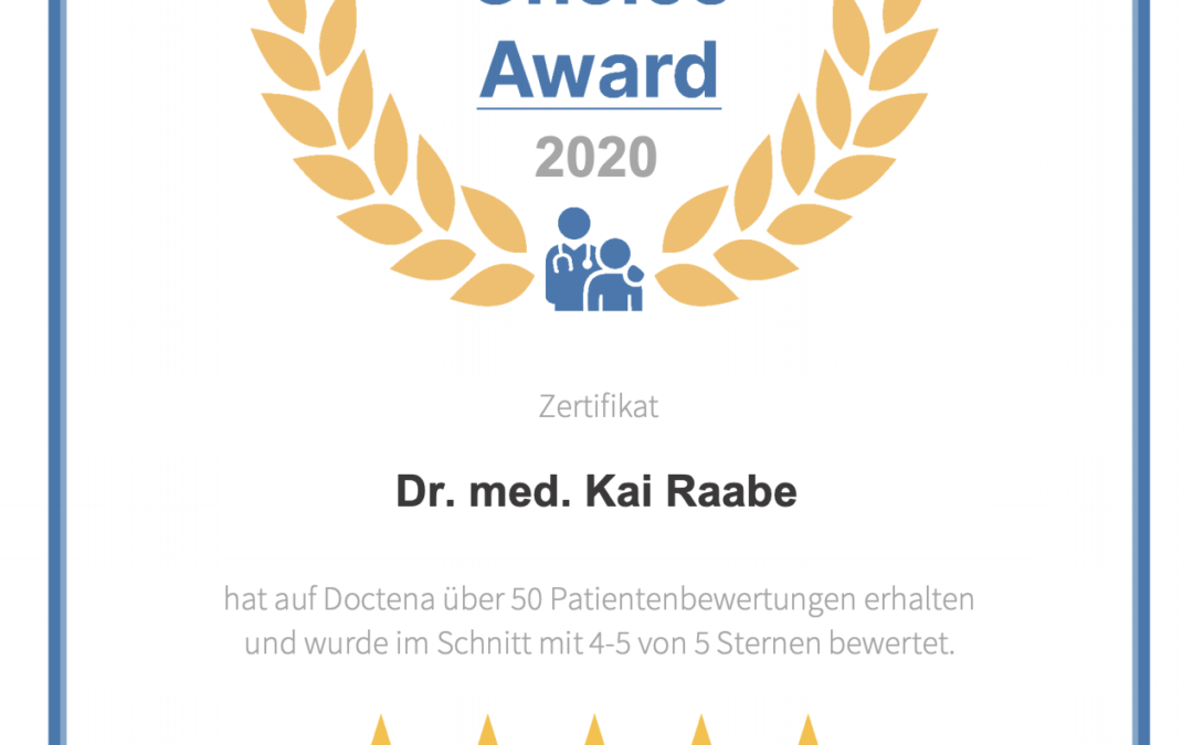 Patients’ Choice Award 2020 | Dr. med. Kai Raabe