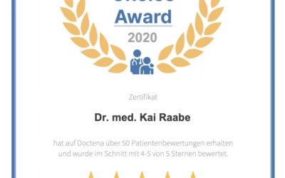 Patients’ Choice Award 2020 | Dr. med. Kai Raabe